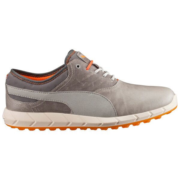 PUMA Ignite Spikeless Golf Shoes 2016 Drizzle/Vibrant Orange