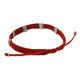 preview thumbnail 2 of 1, Handcrafted Silver 'Karen Bamboo in Scarlet' Bracelet (Thailand) - 7'6" x 9'6"