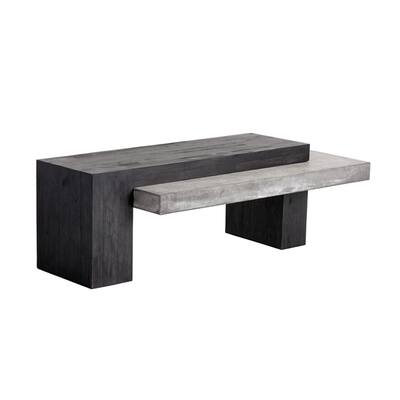 Zoron Wood/Concrete Coffee Table