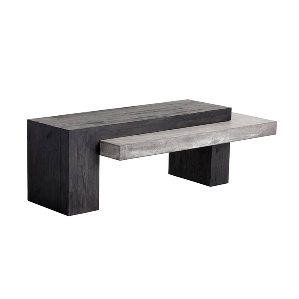Zoron Wood/Concrete Coffee Table