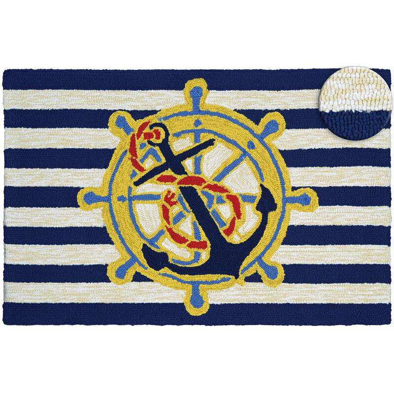 Couristan Covington Accents Ahoy Indoor/ Outdoor Area Rug