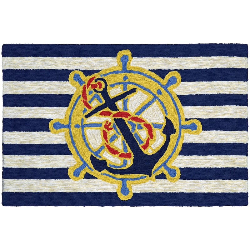 Couristan Covington Accents Ahoy Indoor/ Outdoor Area Rug