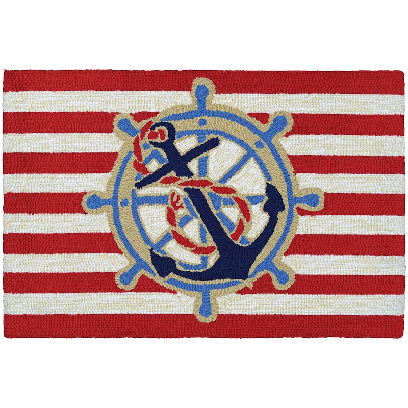 Couristan Covington Accents Ahoy Indoor/ Outdoor Area Rug