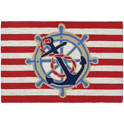 Couristan Covington Accents Ahoy Indoor/ Outdoor Area Rug