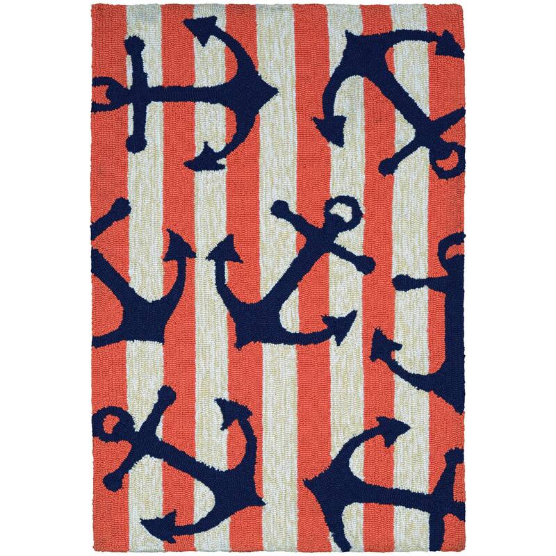 Couristan Covington Accents Anchors Away Indoor/ Outdoor Area Rug