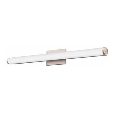 Lithonia Lighting Contemporary Chrome 3-foot 4K Cylinder LED Vanity Light - Silver