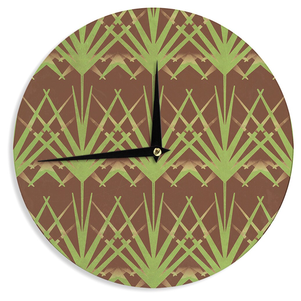 Kess InHouse Alison Coxon Deco Art Wall Clock 12 Diameter