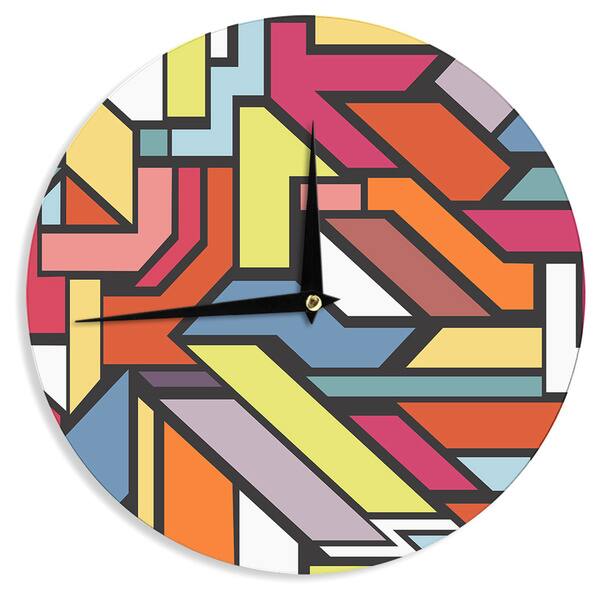 Ivan Clock KESS InHouseDanny Ivan 'Abstract Shapes' Wall Clock - Bed Bath & Beyond ...