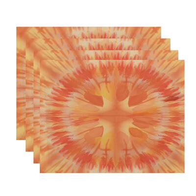 Shibori Burst Geometric Print Place Mat (Set of 4)