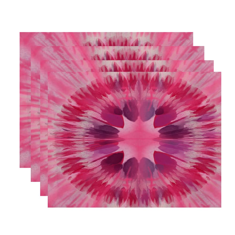 Shibori Burst Geometric Print Place Mat (Set of 4)