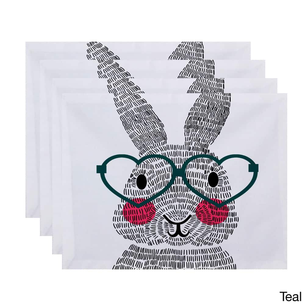 What's Up Bunny? Holiday Animal Print Place Mat (Set of 4)