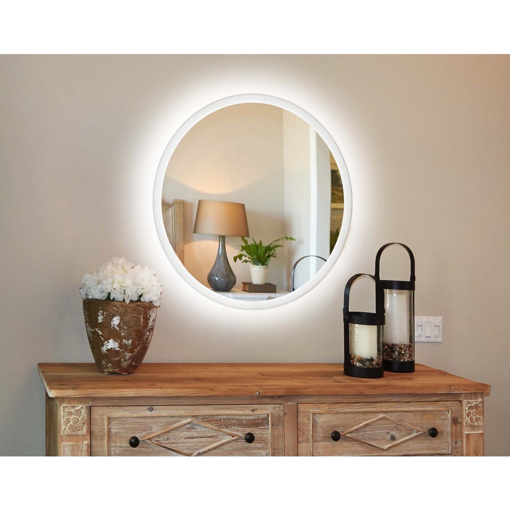 Innoci Usainnoci Usa Terra Led Wall Mount Lighted Vanity Mirror 32 Inches Wide X 32 Inches High X 1 7 Inches Deep Large Over 32 High Square Dailymail