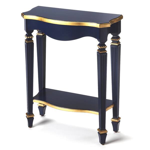 Handmade Butler Cheshire Navy And Gold Console Table - Bed Bath ...