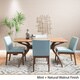 preview thumbnail 7 of 5, Shuman Mid-Century Modern 5 Piece Dining Set by Christopher Knight Home mint + natural walnut
