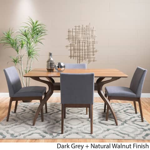 Shuman Mid-Century Modern 5 Piece Dining Set by Christopher Knight Home