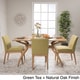 preview thumbnail 5 of 5, Shuman Mid-Century Modern 5 Piece Dining Set by Christopher Knight Home green tea + natural oak