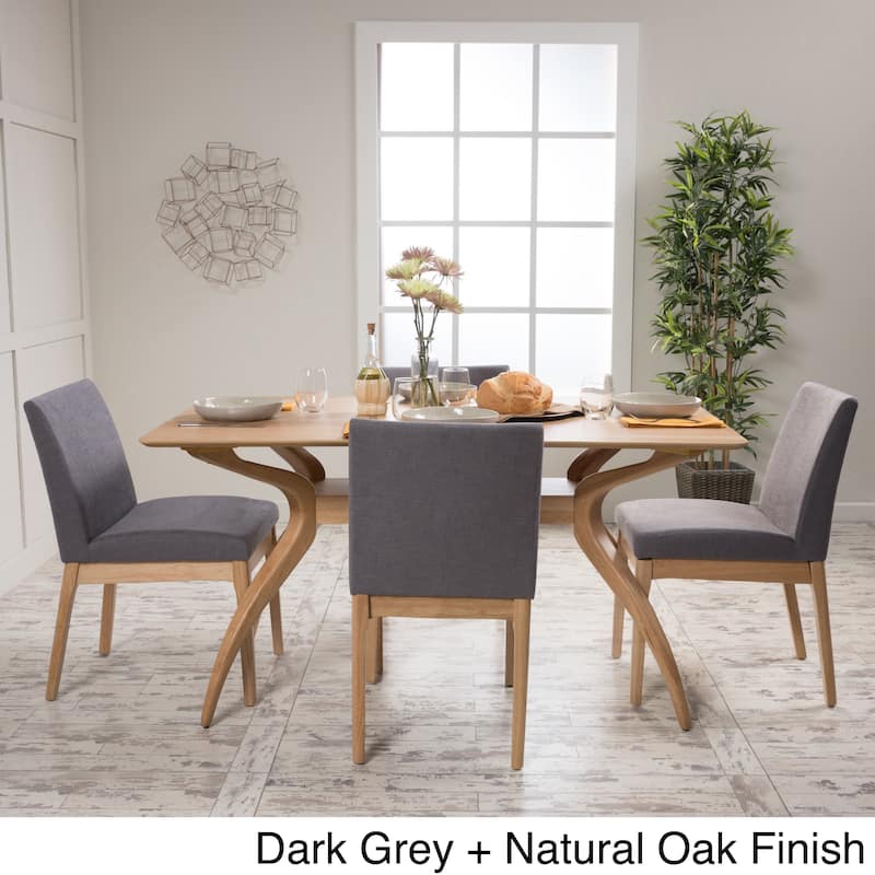 Shuman Mid-Century Modern 5 Piece Dining Set by Christopher Knight Home