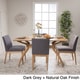 preview thumbnail 3 of 5, Shuman Mid-Century Modern 5 Piece Dining Set by Christopher Knight Home dark grey + natural oak