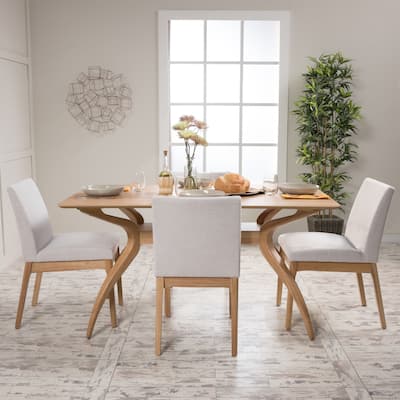 Shuman Mid-Century Modern 5 Piece Dining Set by Christopher Knight Home