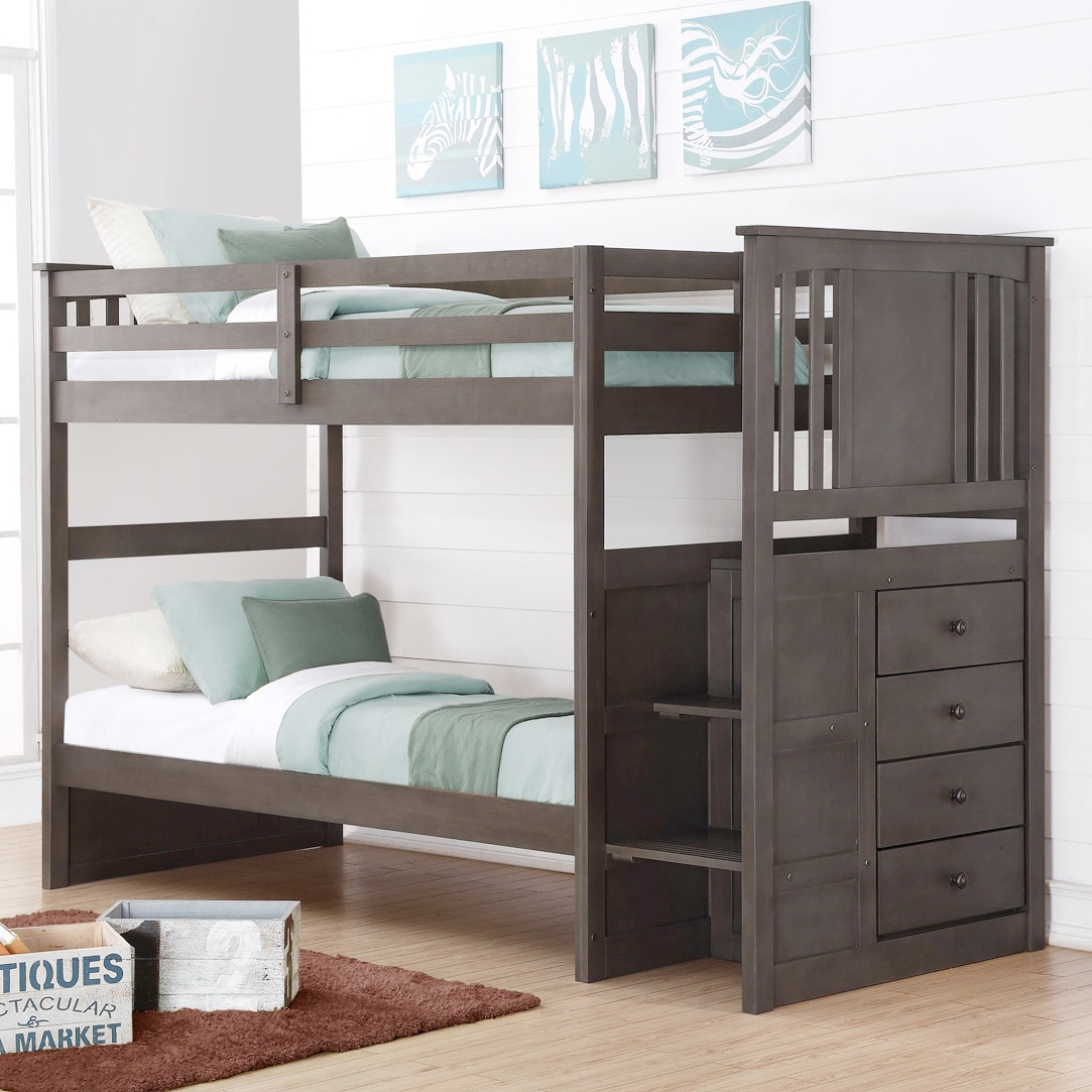 abby twin over twin bunk bed