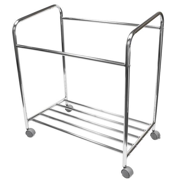 Shop Sorbus White Polyester And Metal Laundry Sorter Cart Basket