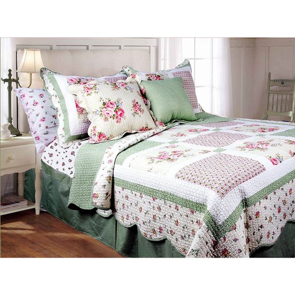 Spring Patchwork 3-piece Quilt Set