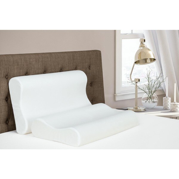 Signature Sleep Wave Memory Foam Pillow, with CertiPUR-US Certified Foam