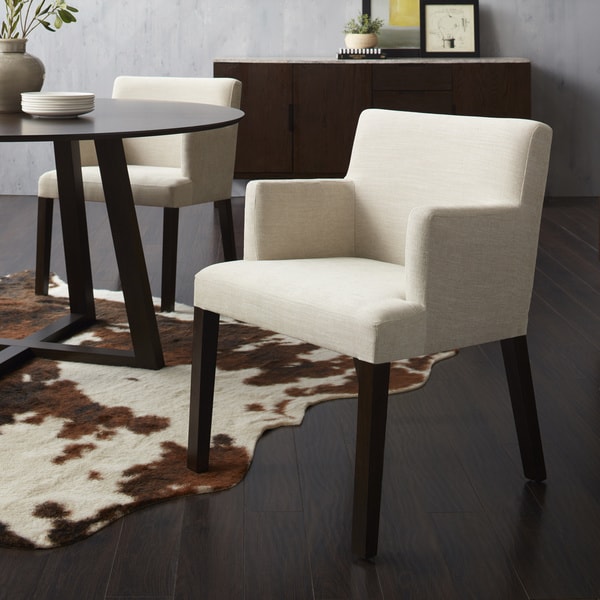 Calvin Klein Stanton Walnut Finish Solid Wood And Fabric Dining Calvin Klein Stanton Walnut Finish Solid Wood And Fabric Dining Arm Chair