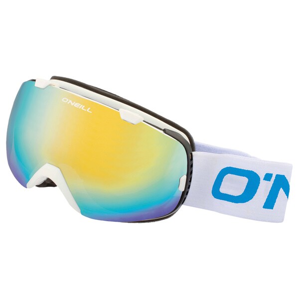 SnowGoggles Large White Gold Mirror