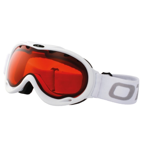 SnowGoggles Medium White Orange Lens