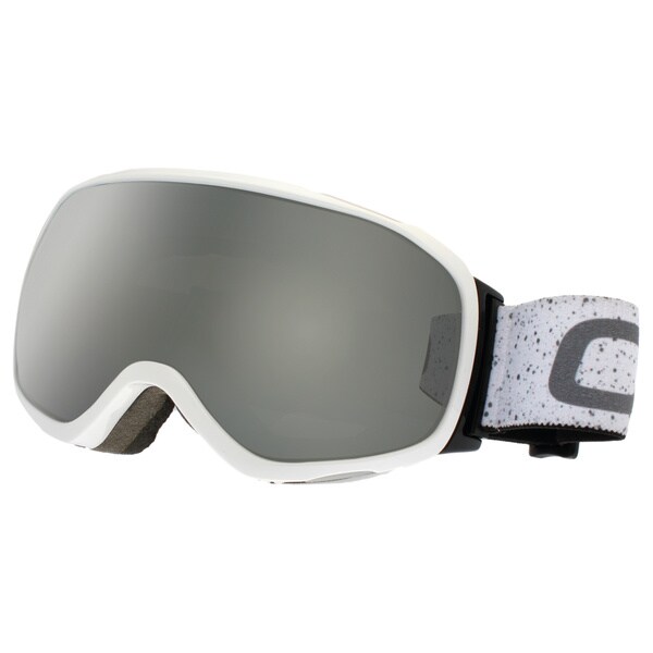 SnowGoggles Medium White Silver Mirror