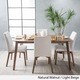 preview thumbnail 3 of 17, Bickford Mid-Century Modern 5 Piece Dining Set by Christopher Knight Home Beige-WalnutFinish