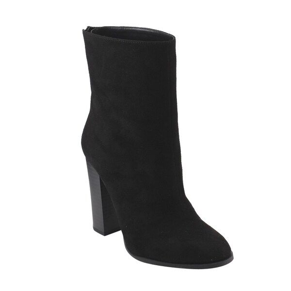 Women's Back Faux-suede High-heel Ankle High Booties