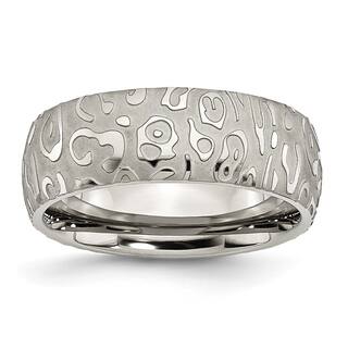 Chisel Men S Wedding Bands Groom Rings For Less Anium 8mm Brushed And Polished Textured Band