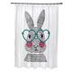 What's Up Bunny. Holiday Animal Print Shower Curtain