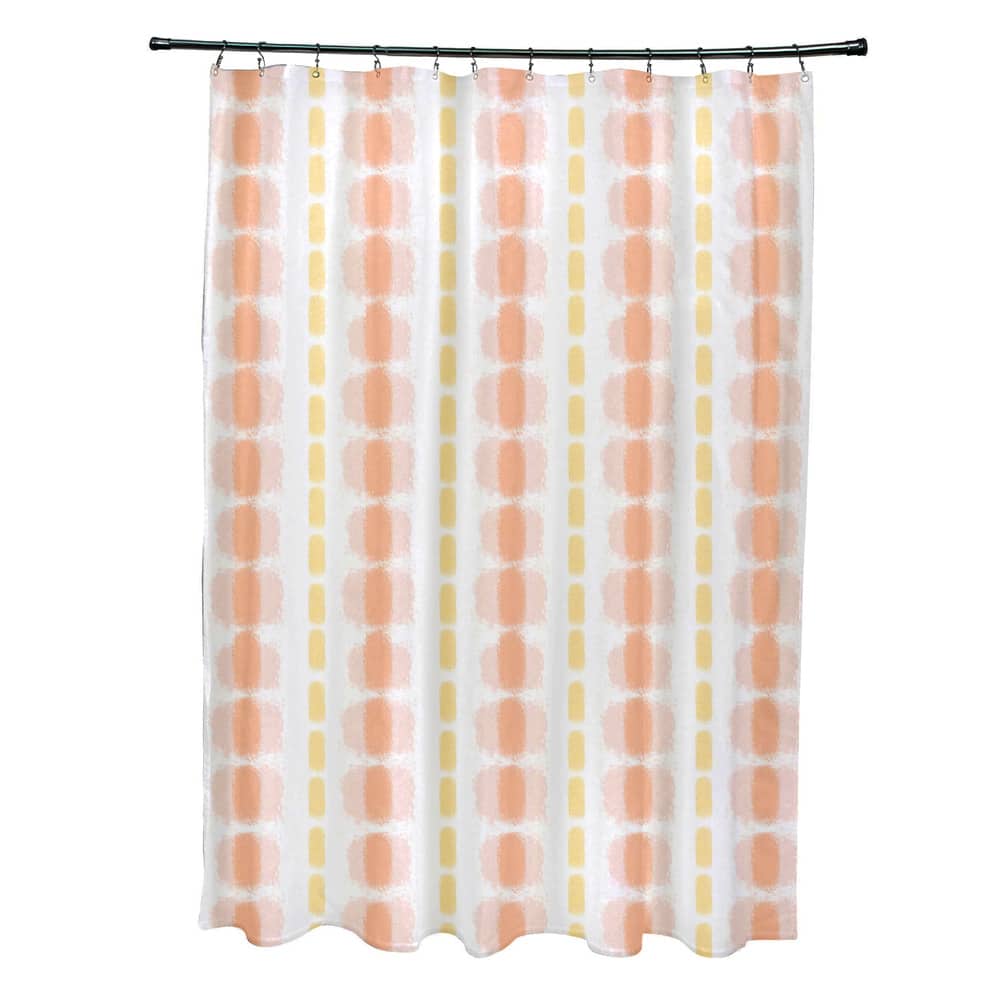Watercolor Stripe Stripe Print Shower Curtain