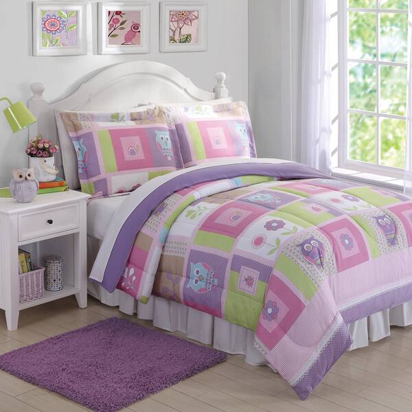 Shop My World Happy Owls 3 Piece Comforter Set Multi Free