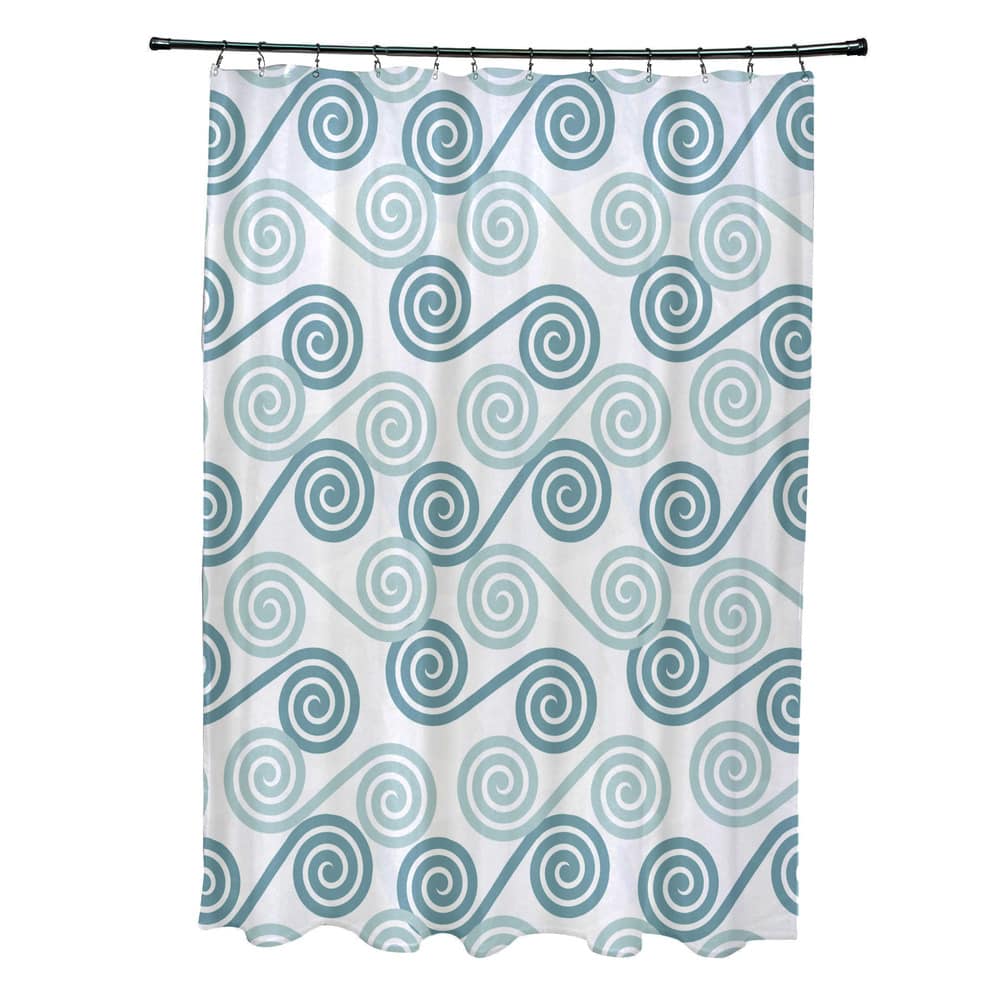 Rip Curl Geometric Print Shower Curtain