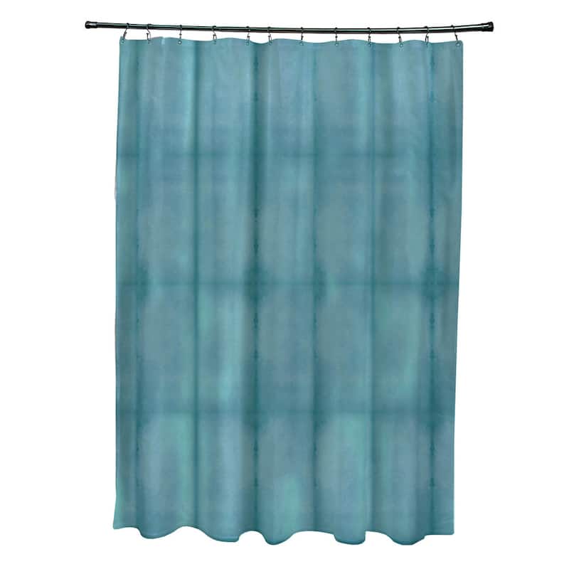 Pool Stripe Print Shower Curtain - Teal