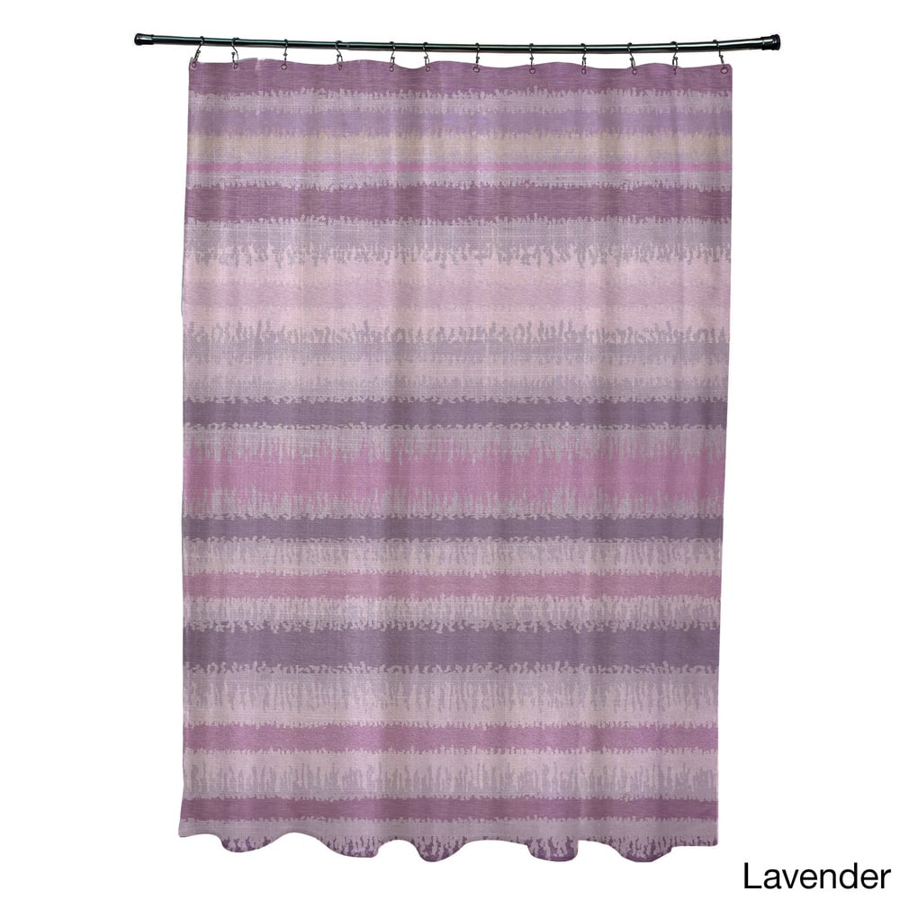 Raya De Agua Stripedd Print Shower Curtain