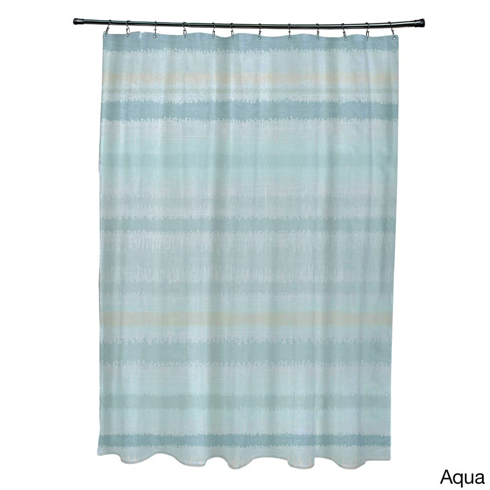 Raya De Agua Stripedd Print Shower Curtain