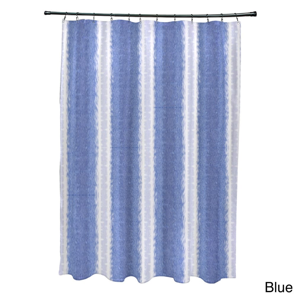 Sea Lines Stripe Print Shower Curtain