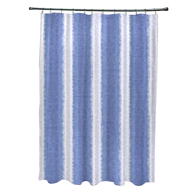Sea Lines Stripe Print Shower Curtain