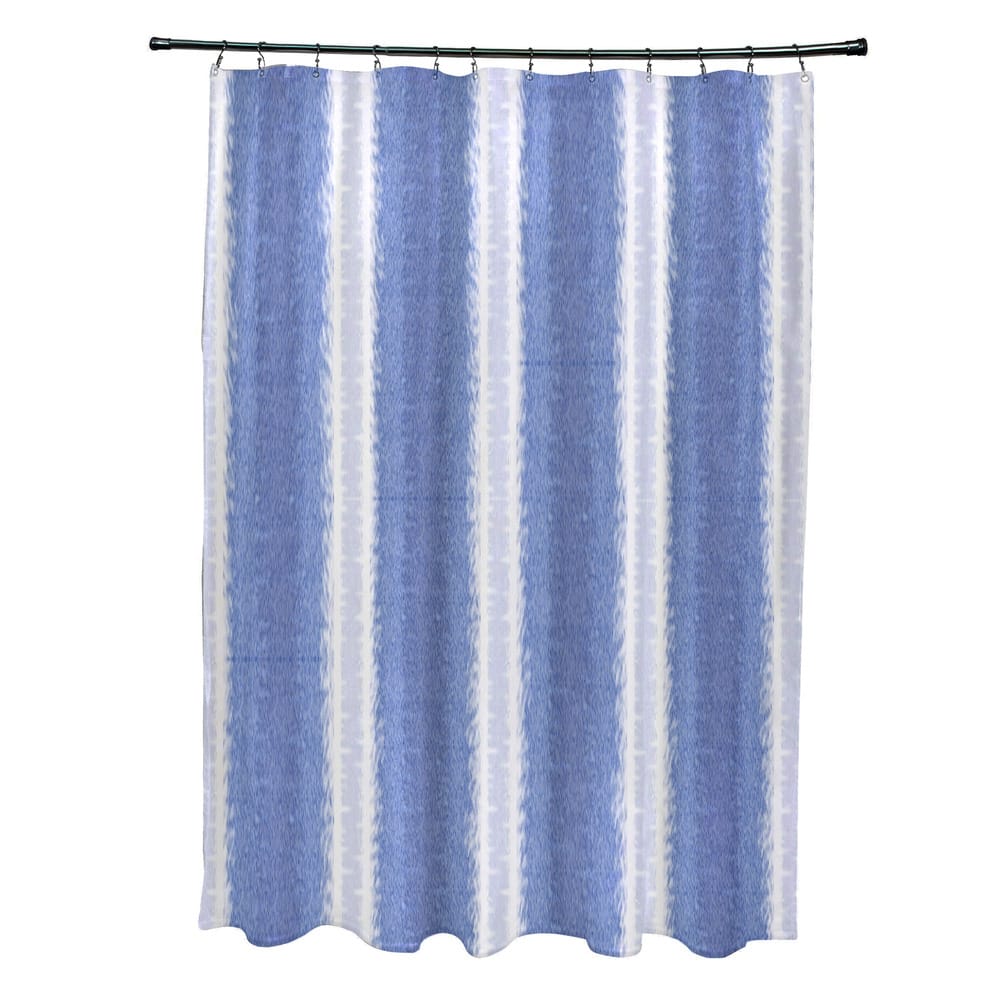 Sea Lines Stripe Print Shower Curtain