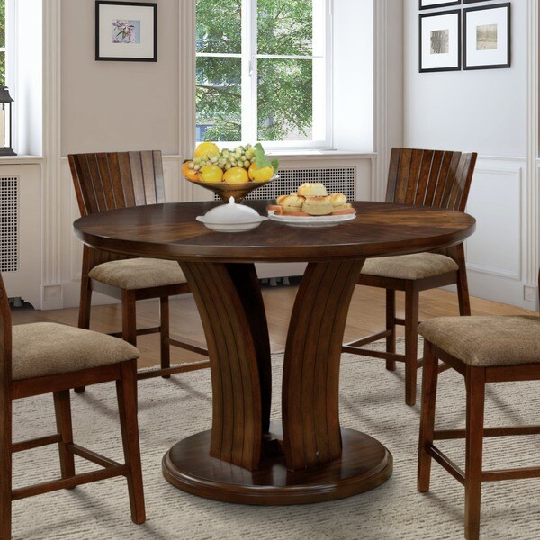 Shop Carbon Loft O'Brien Flared Pedestal Dark Oak Dining ...