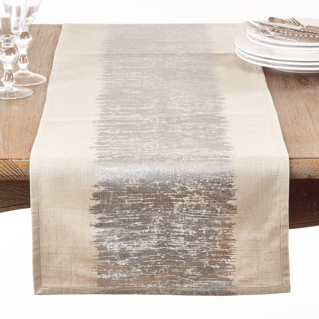 Metallic Banded Table Runner