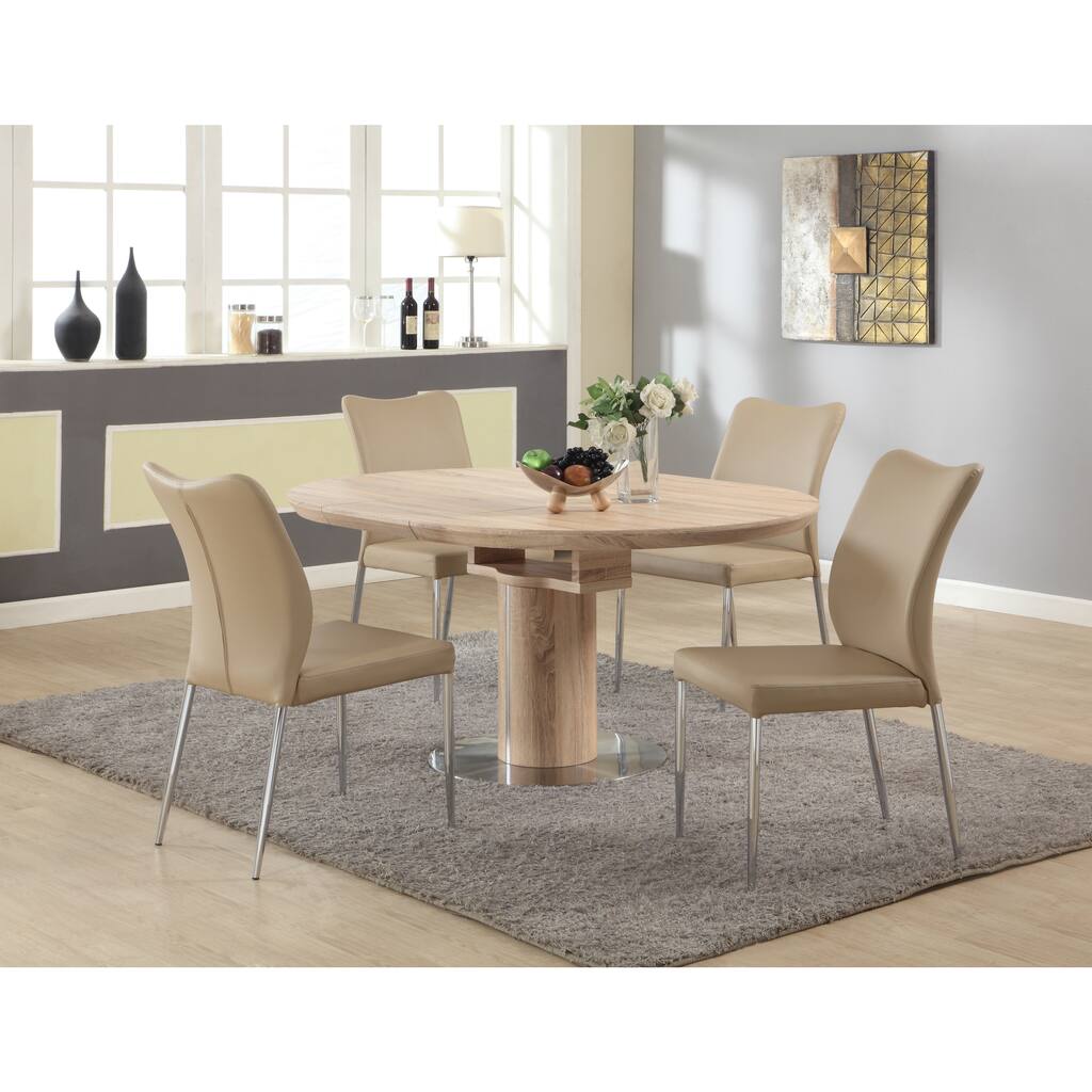 Somette North Beige 5-piece Dining Set