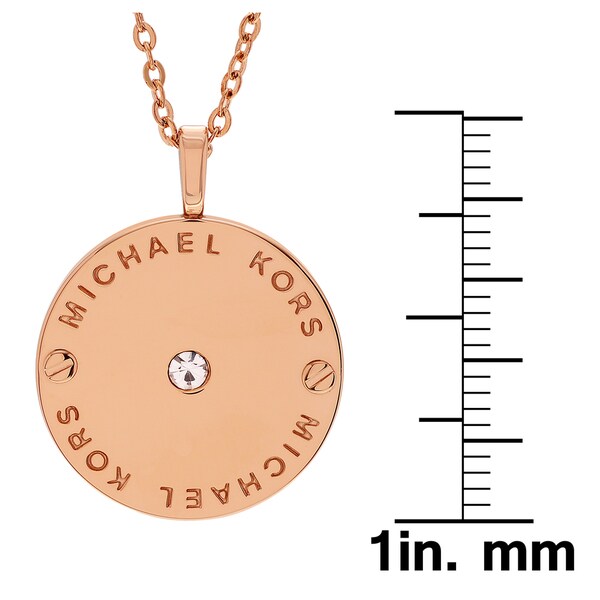 michael kors disc pendant