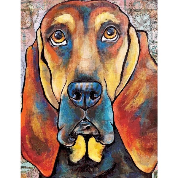 Shop Marmont Hill 'Pop Art Bloodhound II' Painting Print