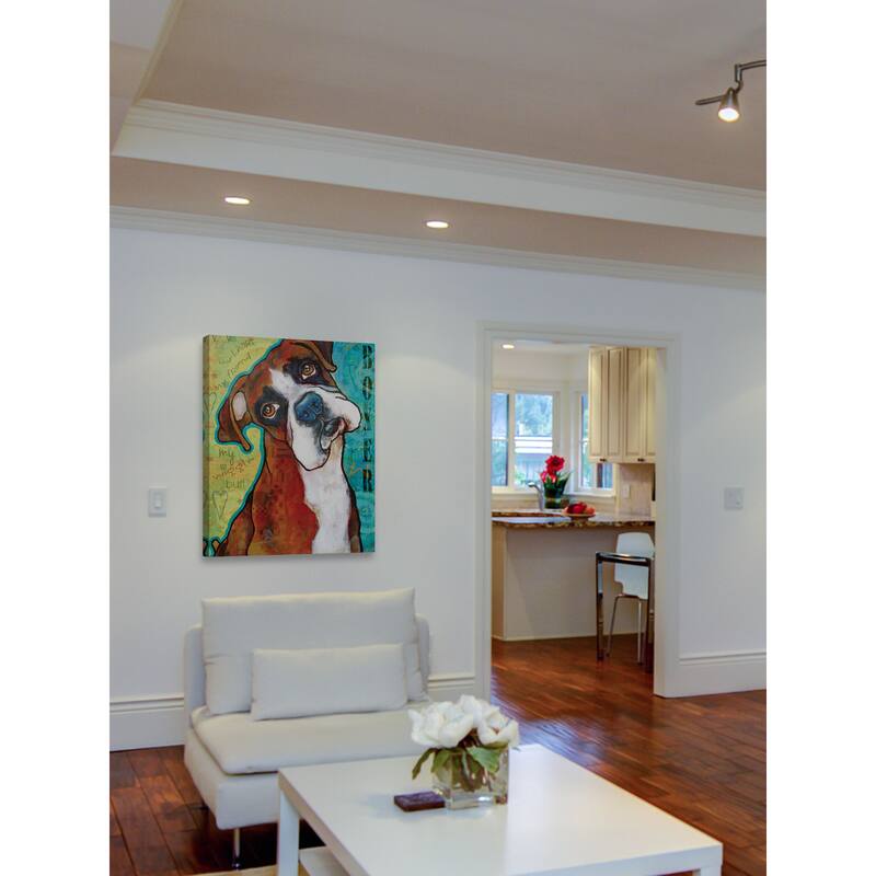 Marmont Hill - 'Boxer Pop Art' Painting Print on Wrapped Canvas - Multi-Color